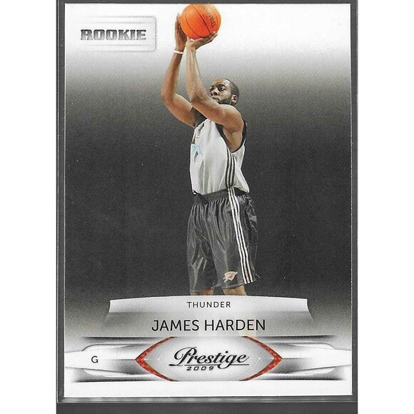 2009 Panini Prestige James Harden Rookie RC Card #203 THUNDER ROCKETS NETS - Picture 1 of 2